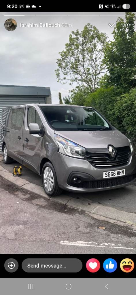 Renault, TRAFIC, crew cab 6 seats Van, 2016, Manual, 1598 (cc)