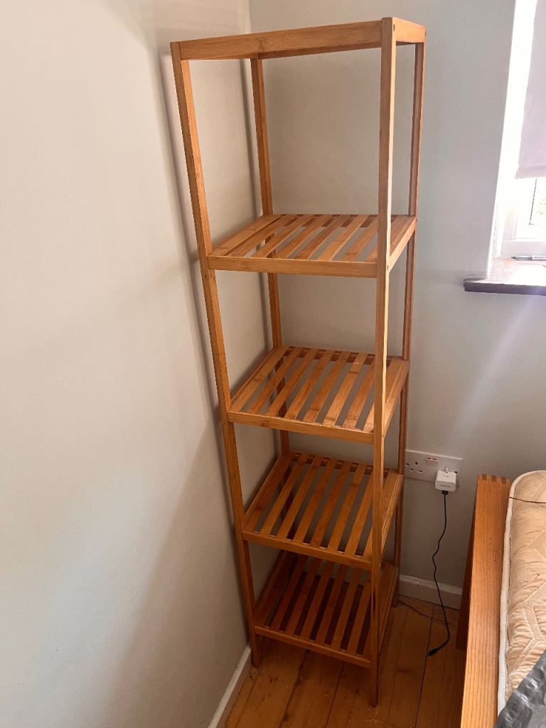 Bamboo shelving unit - great condition 