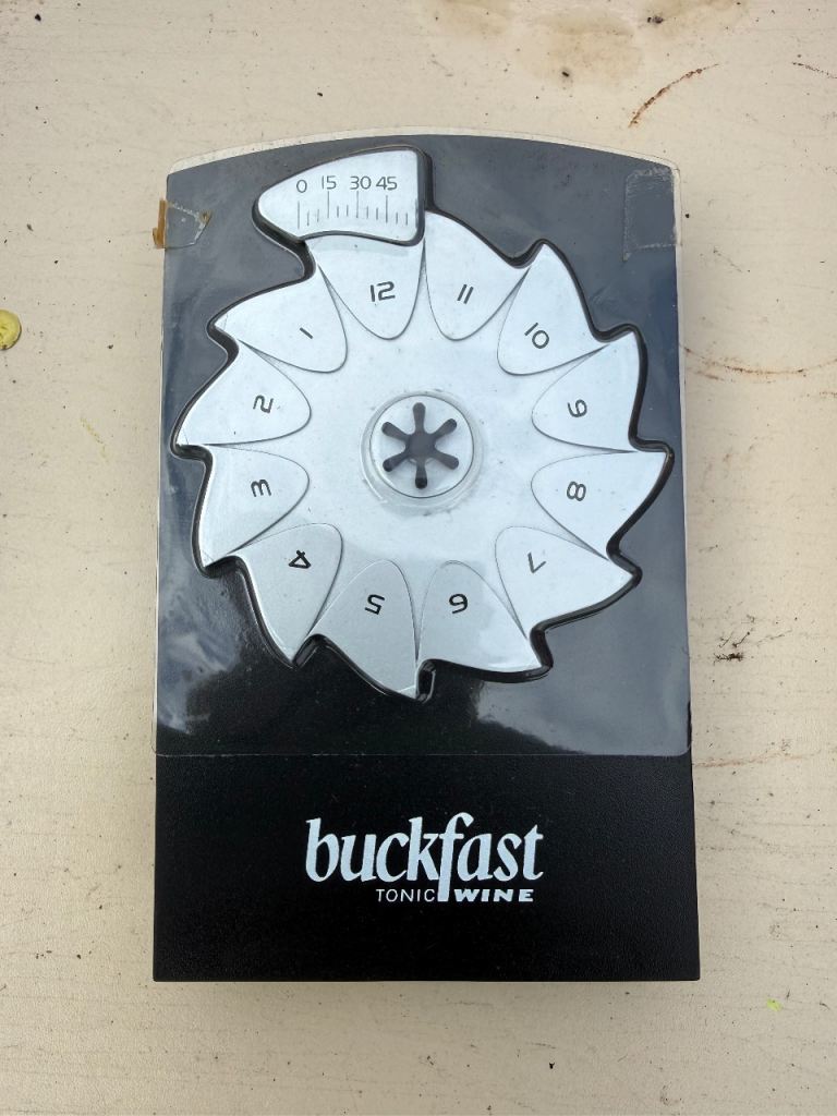Vintage Buckfast Tonic Wine Novelty Table Clock – Collectable