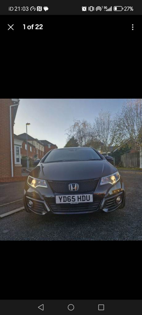 Honda Civic 1.6 I-dtec SE Plus 2015 great candition, only 84k miles, Full Honda service history