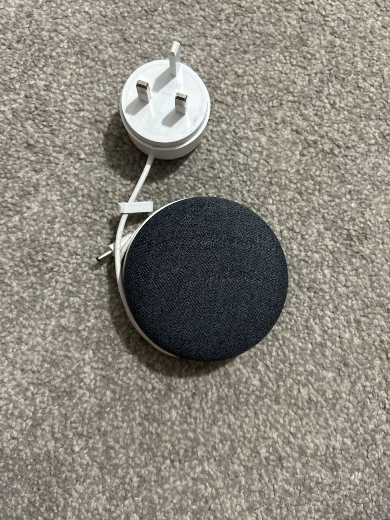 Google Nest Mini Smart Speaker - Charcoal with PSU