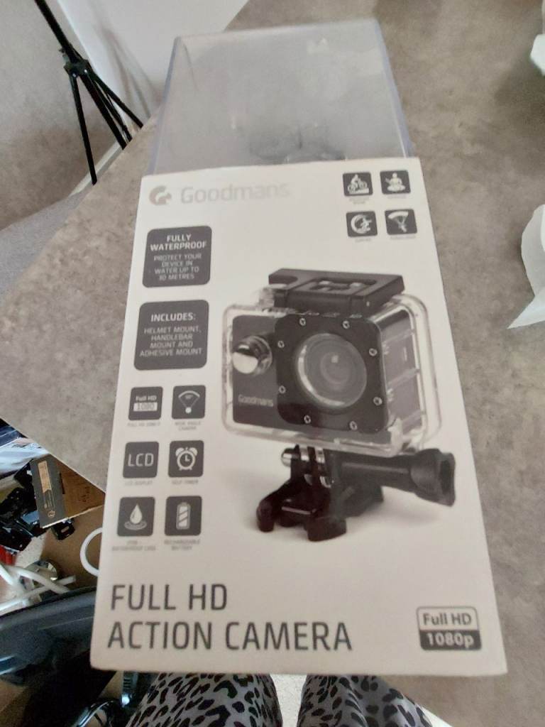 Goodmans Full HD Action Camera – New, Waterproof
