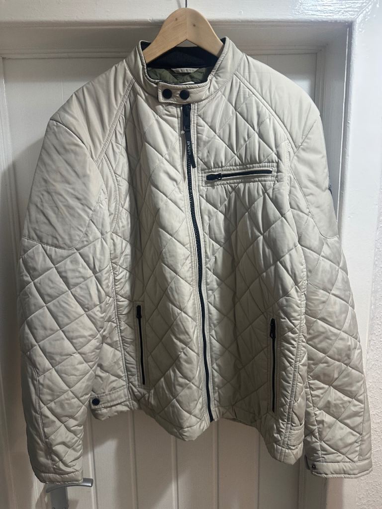 Replay Quilted Jacket – Cream, Good Condition