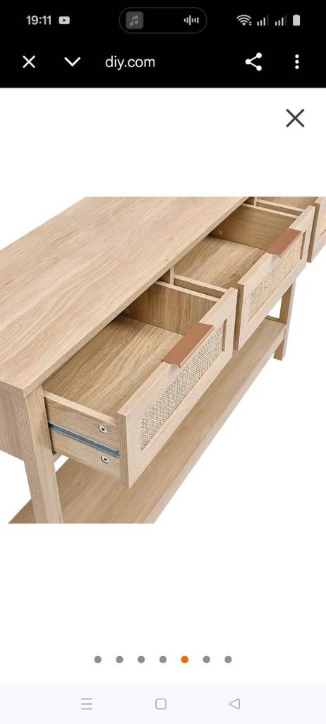 Wooden console table 