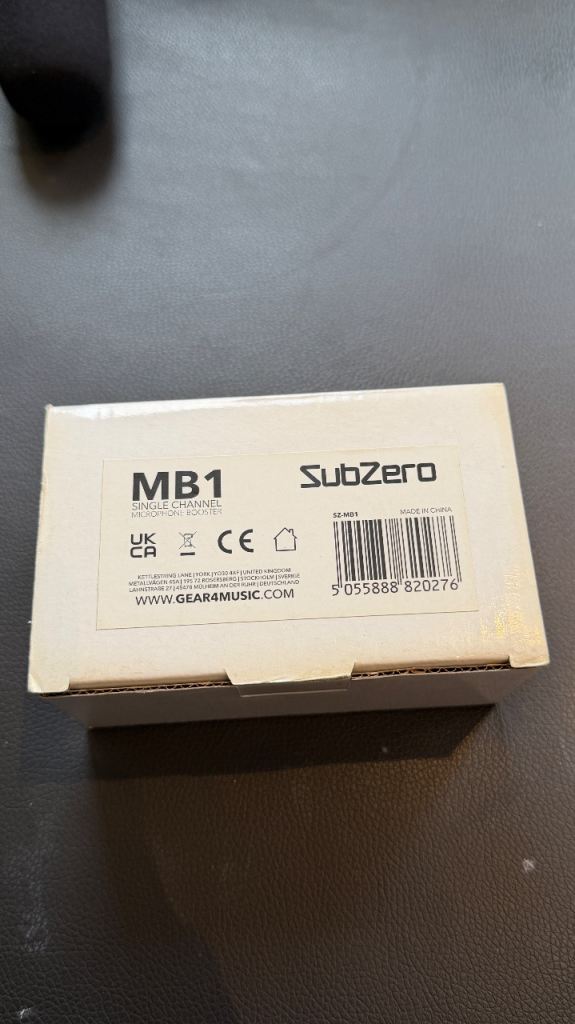 SubZero MB1 Mini Guitar Booster Pedal - Brand New