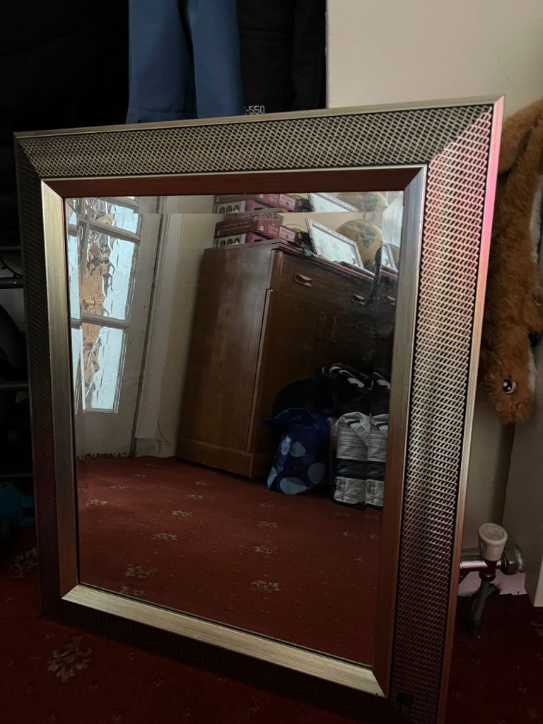 Large Framed Wall Mirror – Good Condition