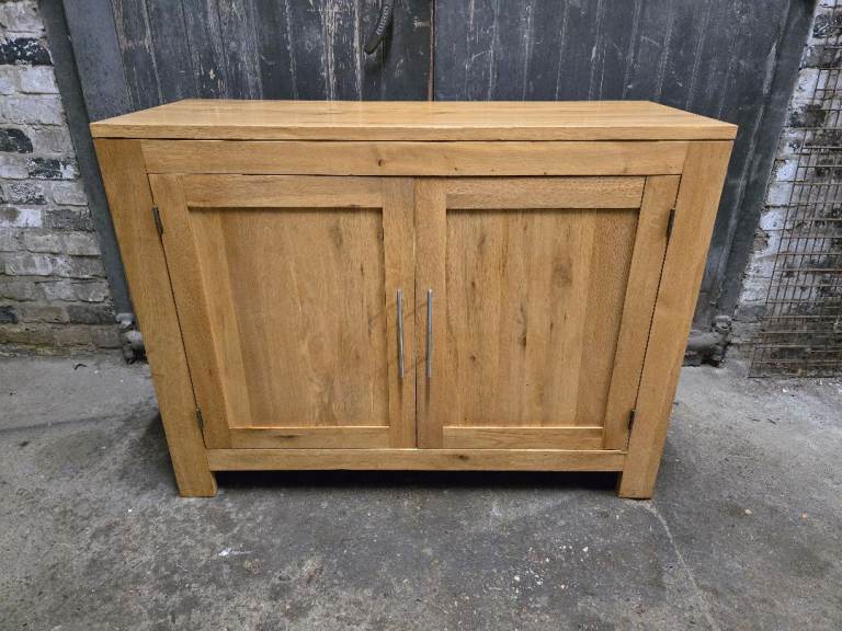 Oak Furniture Land Solid Oak Sideboard Cabinet