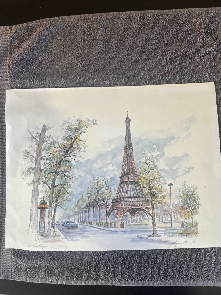 Print of the Eiffel Tower 