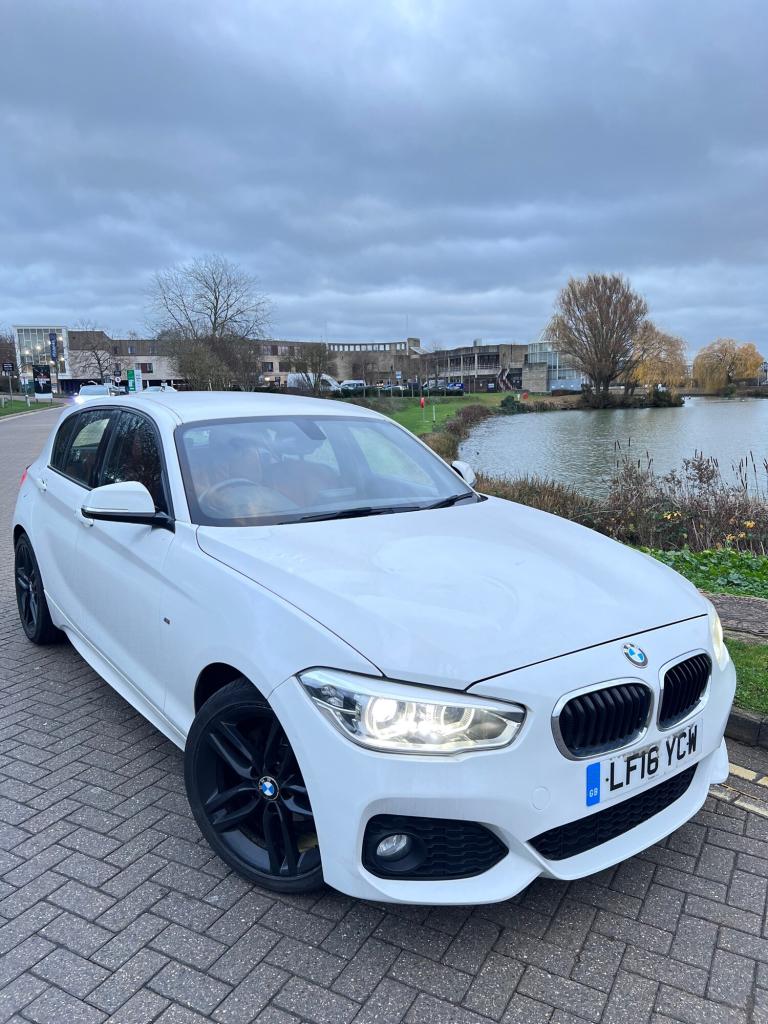 2016 BMW 1 Series 116d M Sport RED LEATHER BLACK WHEELS, Delivery available ULEZ compliant  HATCH...