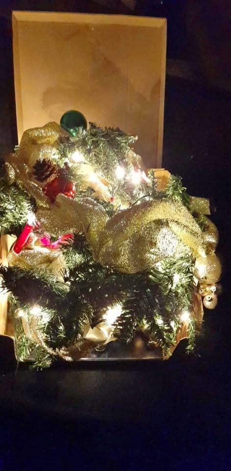 CHRISTMAS LIGHTS AND HANGING DISPLAY - free local delivery - or can post