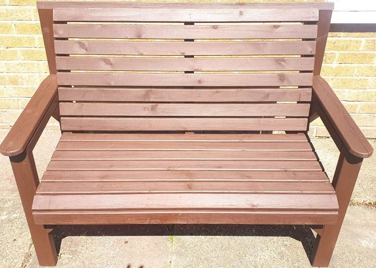 image for Wooden Garden Bench, Good Condition, Treated with Ronseal