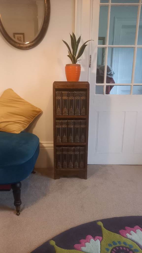 Charles Dickens complete works - in original oak bookcase £100