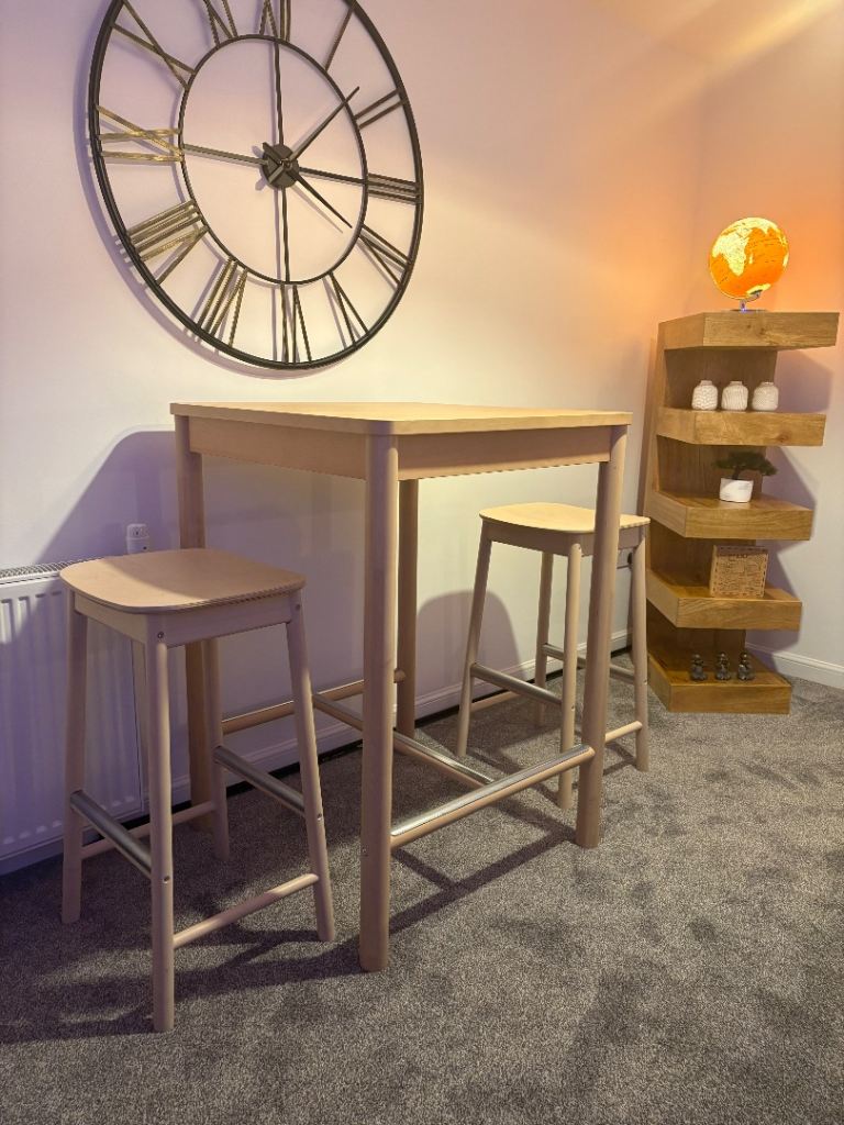 IKEA Bar Table and 2 Stools
