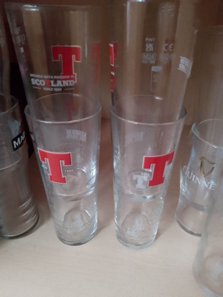 TENNENTS PINT TALL TUMBLERS SET OF 4