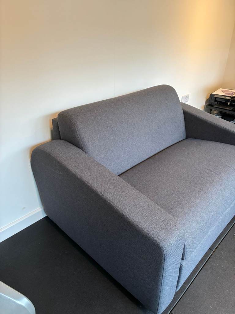 John Lewis JAY-BE Deco Snuggler Sofa Bed – Navy Fabric – Excellent Condition (RRP £2,500)