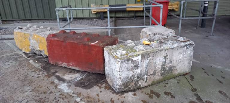 Concrete lego blocks 