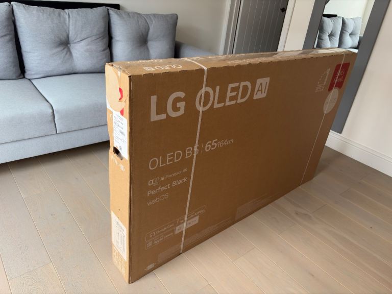 CAN HAND DELIVER,RRP £1200,BRAND NEW SEALED IN BOX LG B5 65” OLED EVO AI 4K HDR SMART TV OLED65B56LA