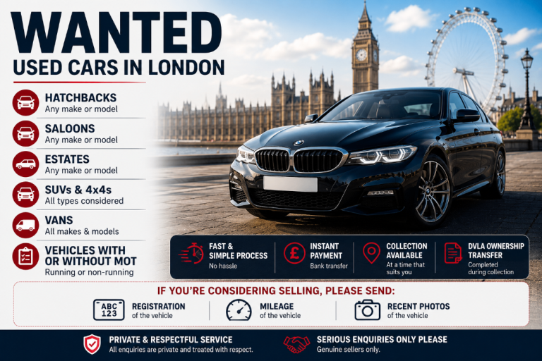 Looking to Buy Used Cars in London