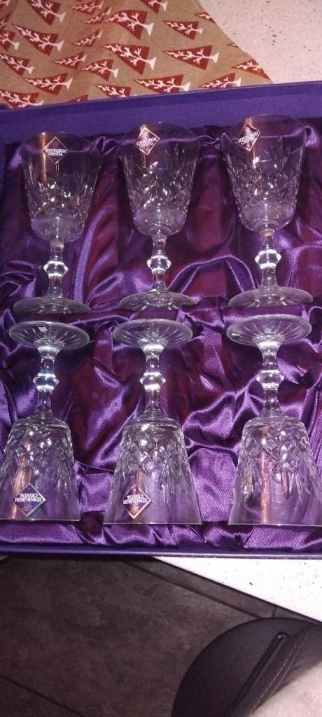 Edinburgh crystal glasses brand new and still in box