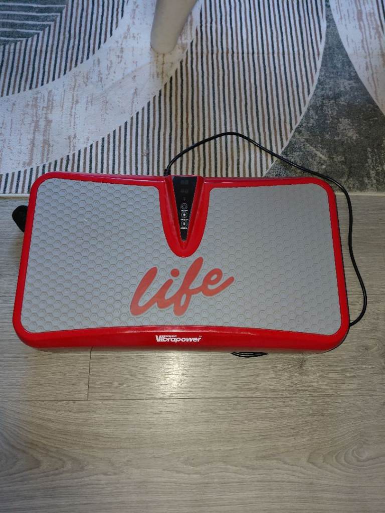 Vibrapower Life Vibration Plate – Red, Good Condition