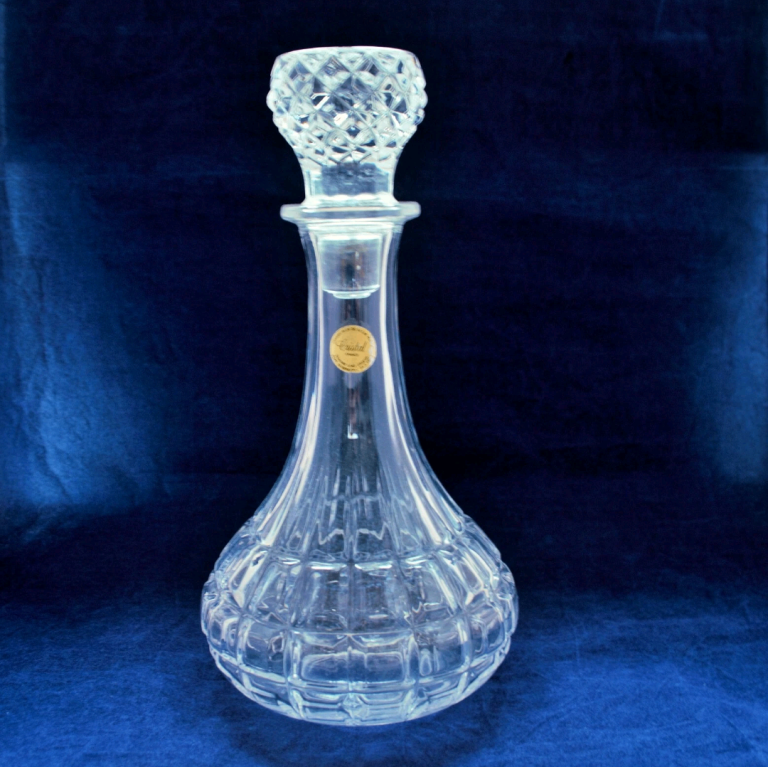 Cristal France Whisky Decanter Genuine Lead Crystal 