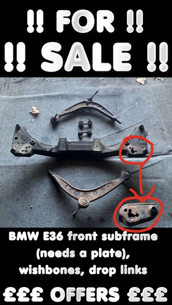 BMW E36 FRONT SUBFRAME