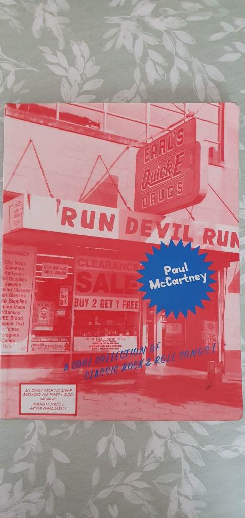 PAUL MCCARTNEY RUN DEVIL RIN PIANO & VOICE BOOK