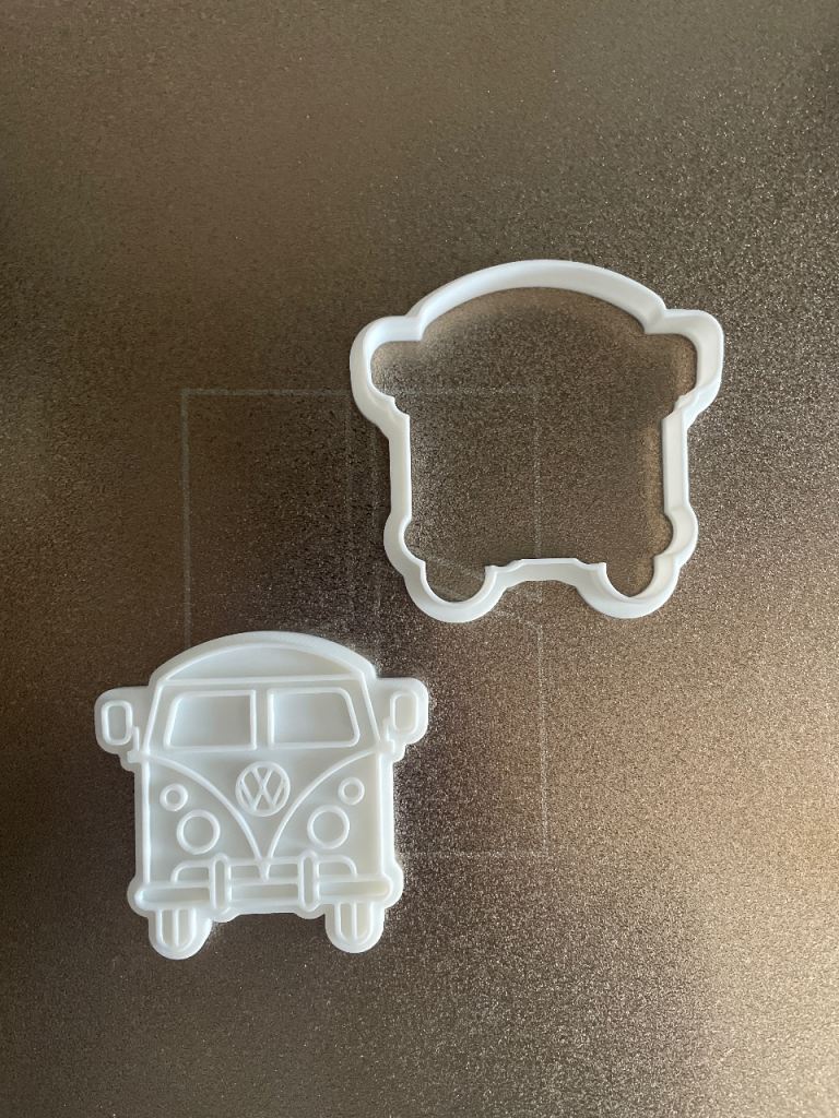 VW Camper Van Cookie Cutter Stamp | Fondant Embosser | Biscuit Baking
