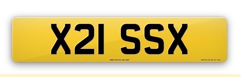 Private number plate  