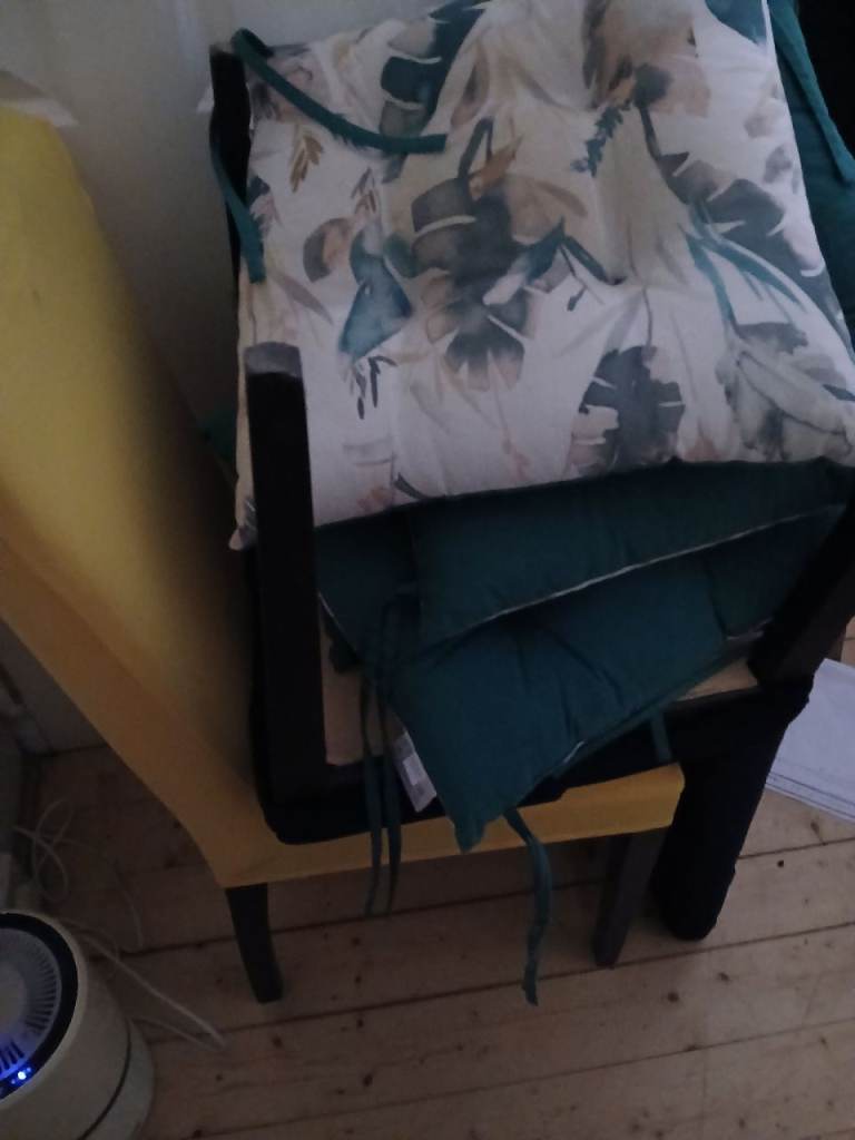 Free x 4 Dining Chairs with John Lewis Seat cushion covers