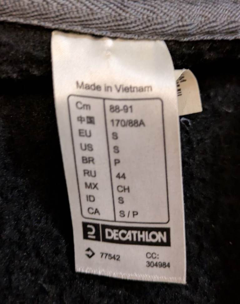 Quecha Men's NH500 Hicking Fleece Jacket