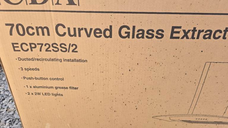 Cooker hood extractor 70cm new in box 