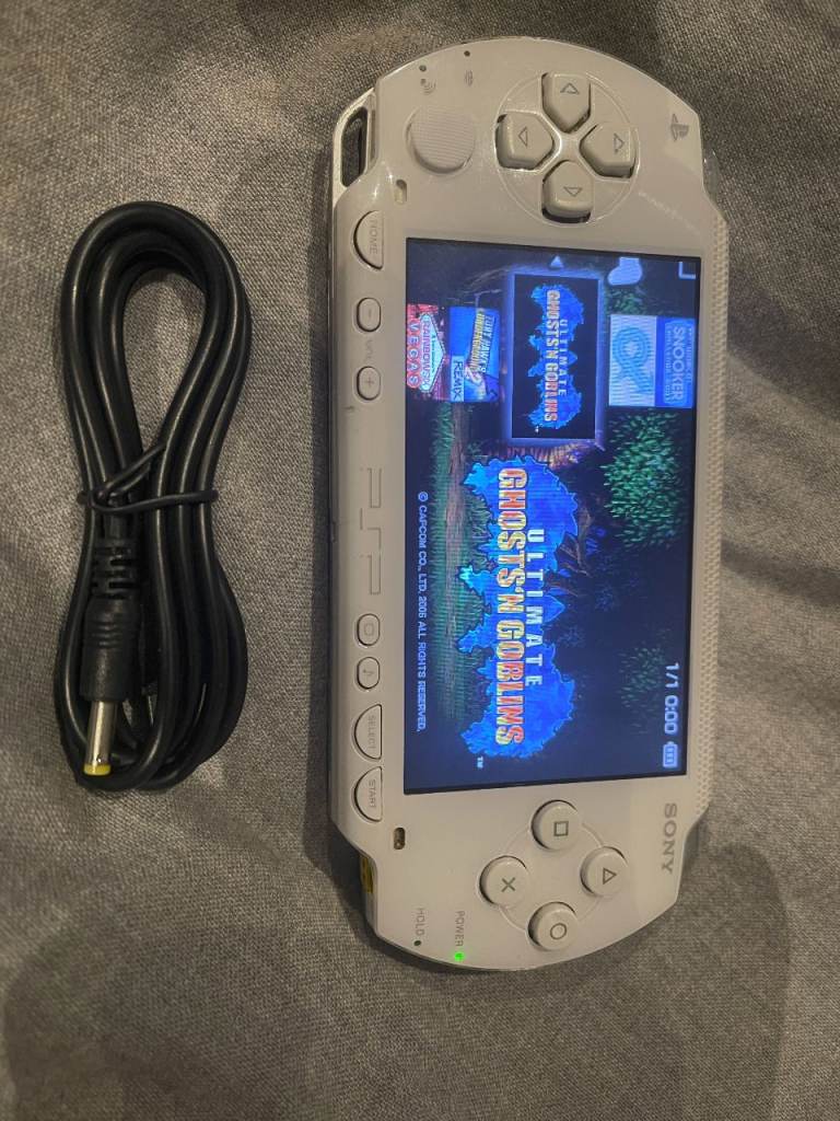 Sony White PSP 64GB Handheld Console Fully Loaded Over 1000+ Games