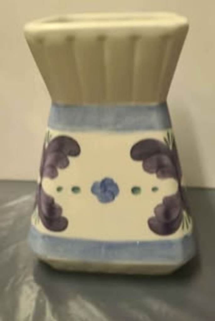 VINTAGE RADFORD POTTERY DECORATIVE HAND PAINTED VASE PERFECT CONDITION (l)