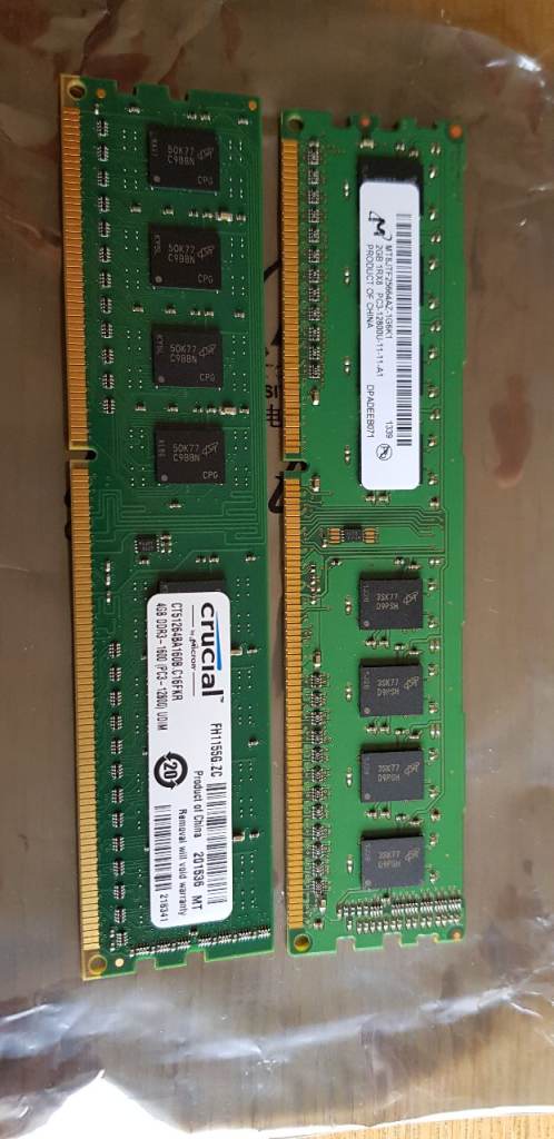 Desktop PC memory 6 GB (4 + 2)
