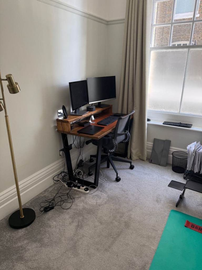 Rustic Wooden Industrial Desk