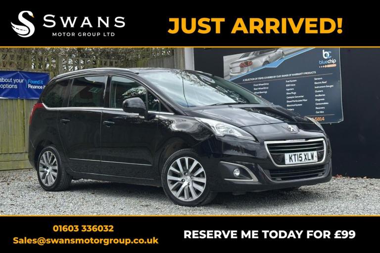 PEUGEOT 5008 2.0 HDi Allure Black Auto Diesel 2015