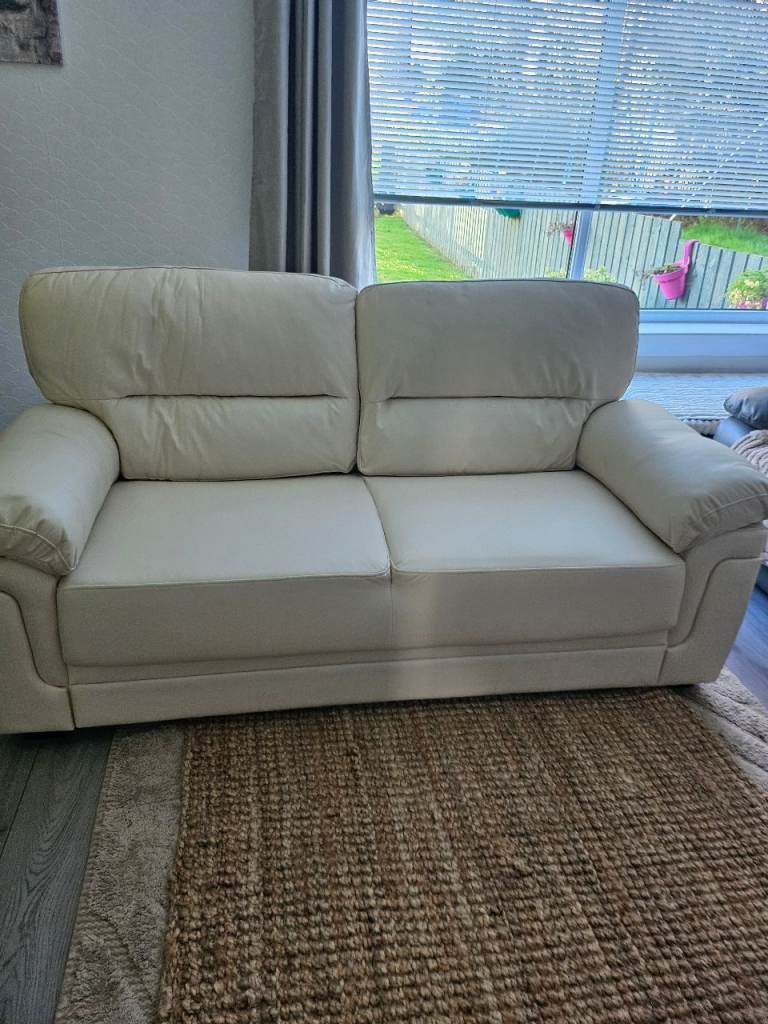 3+2 faux leather sofa