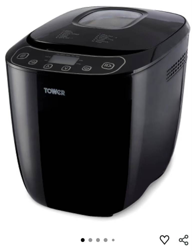 Tower Breadmaker – Black,  New