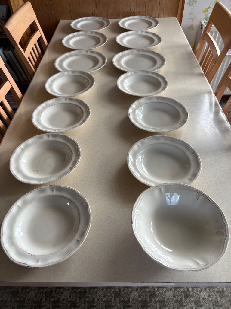 Dinner set and dinner plates 6 included 