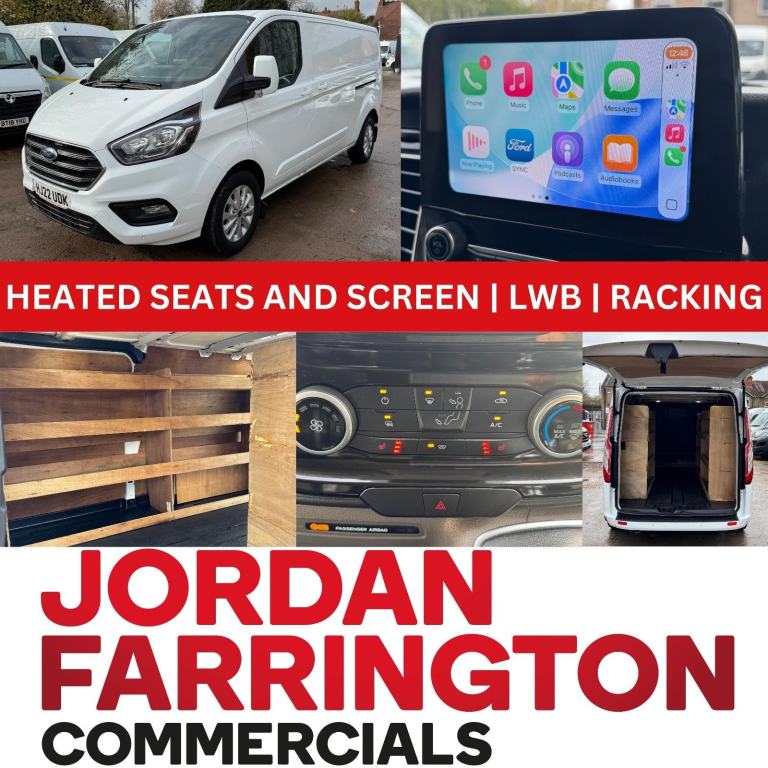 2022 FORD TRANSIT CUSTOM LIMITED 300 L2 H1 LWB VAN WITH AIRCON & HEATED SEATS