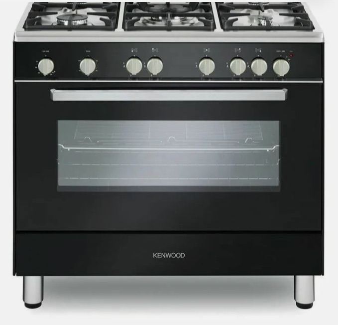 KENWOOD CK307G 90cm OVEN GAS Range Cooker Black & Chrome 
