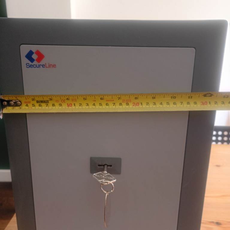 SecureLine Key Lock Safe - Grey, Excellent Condition