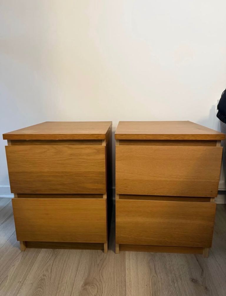 2x IKEA bedside tables 