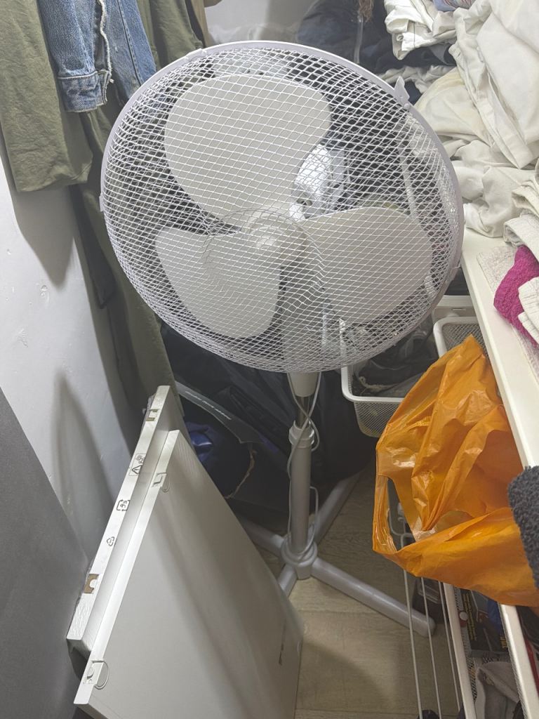 White Pedestal Fan - Good Condition