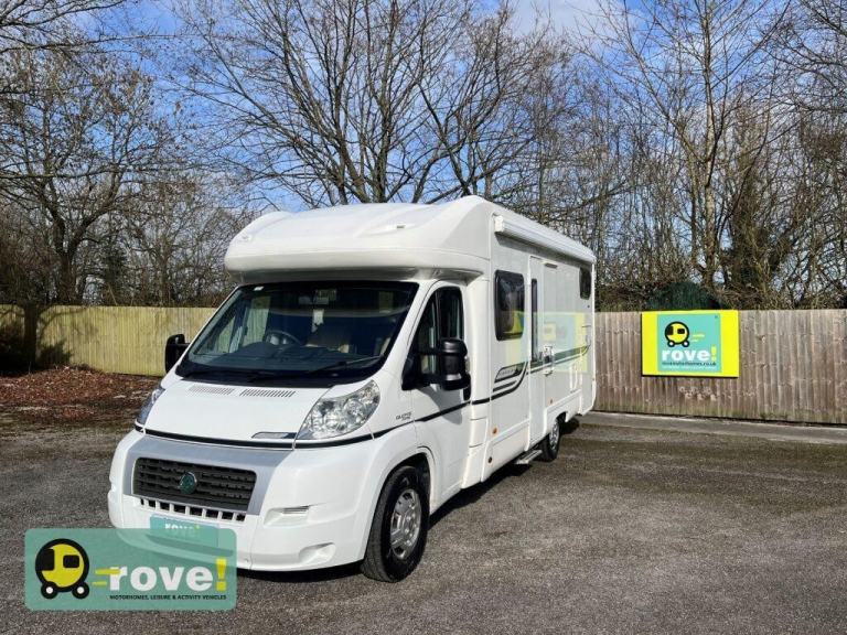 Bessacarr E480 4 berth 2 belt rear garage motorhome