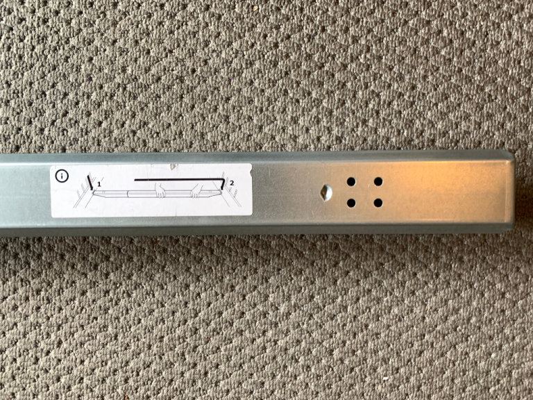 IKEA Skorva Galvanised Adjustable Bed Central Slat Support Mid Beam ...