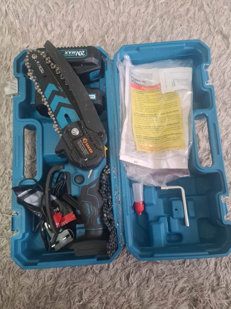 Saker mini chainsaw with battery 6 inch cordless electric 