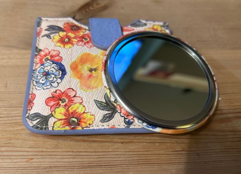 Handbag Mirror And Pouch