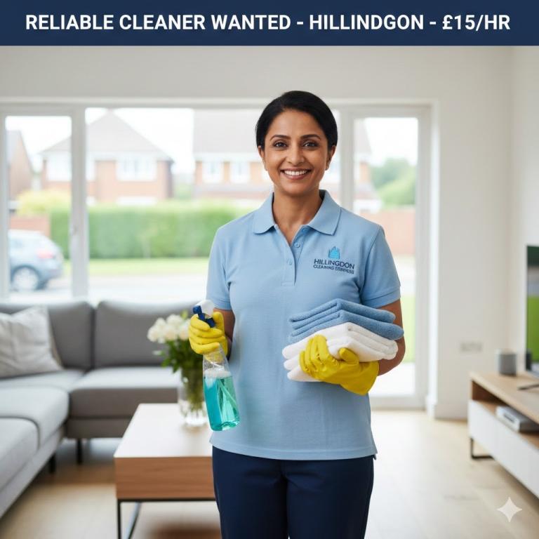 Reliable Cleaners Wanted – Hillingdon Borough – £15/hr